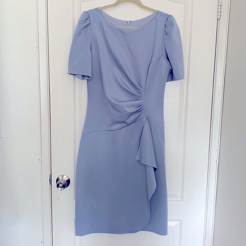 Xscape Baby Blue Midi Dress